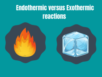 Endothermic versus exothermic