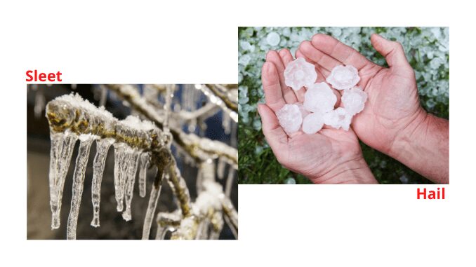Sleet vs Hail Sleet vs Hail